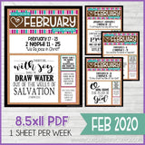CFM BOOK of MORMON FAUX Bulletin Board Bundle {JAN-APR 2020} PRINTABLE