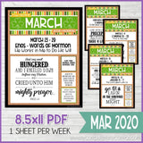 CFM BOOK of MORMON FAUX Bulletin Board Bundle {JAN-APR 2020} PRINTABLE