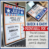 CFM BOOK of MORMON FAUX Bulletin Board Bundle {JAN-APR 2020} PRINTABLE