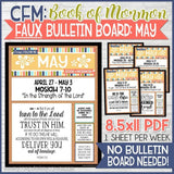 CFM BOOK of MORMON FAUX Bulletin Board Kit {MAY 2020} PRINTABLE