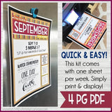 CFM BOOK of MORMON FAUX Bulletin Board Kit {SEPT 2020} PRINTABLE