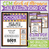 CFM BOOK of MORMON FAUX Bulletin Board Sheets {AUG-DEC 2020} DISCOUNTED PRE-ORDER BUNDLE - PRINTABLE