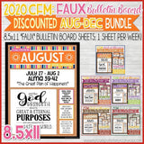 CFM BOOK of MORMON FAUX Bulletin Board Sheets {AUG-DEC 2020} DISCOUNTED PRE-ORDER BUNDLE - PRINTABLE