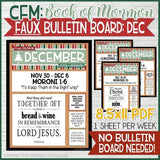 CFM BOOK of MORMON FAUX Bulletin Board Sheets {JULY-DEC 2020} DISCOUNTED PRE-ORDER BUNDLE - PRINTABLE