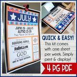 CFM BOOK of MORMON FAUX Bulletin Board Sheets {JULY-DEC 2020} DISCOUNTED PRE-ORDER BUNDLE - PRINTABLE