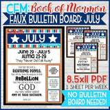 CFM BOOK of MORMON FAUX Bulletin Board Sheets {MAY-DEC 2020} DISCOUNTED PRE-ORDER BUNDLE - PRINTABLE