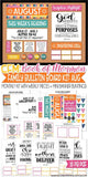 CFM BOOK of MORMON Family Bulletin Board Kit {AUG 2020} PRINTABLE