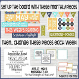CFM BOOK of MORMON Family Bulletin Board Kit {MAY 2020} PRINTABLE