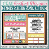 CFM BOOK of MORMON Family Bulletin Board Kits {APR-DEC 2020} DISCOUNTED PRE-ORDER BUNDLE - PRINTABLE