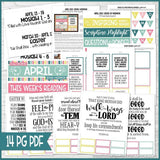 CFM BOOK of MORMON Family Bulletin Board Kits {APR-DEC 2020} DISCOUNTED PRE-ORDER BUNDLE - PRINTABLE