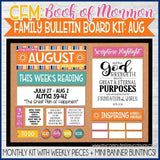 CFM BOOK of MORMON Family Bulletin Board Kits {JULY-DEC 2020} DISCOUNTED PRE-ORDER BUNDLE - PRINTABLE