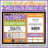 CFM BOOK of MORMON Family Bulletin Board Kits {MAR-DEC 2020} DISCOUNTED PRE-ORDER BUNDLE - PRINTABLE