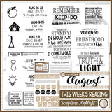 CFM D&C Family Bulletin Board Kit + FAUX Sheets {AUG 2021; neutrals} PRINTABLE