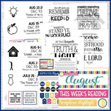 CFM D&C Family Bulletin Board Kit + FAUX Sheets {AUGUST 2021} PRINTABLE