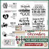 CFM D&C Family Bulletin Board Kit + FAUX Sheets {DECEMBER 2021} PRINTABLE