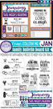 CFM D&C Family Bulletin Board Kit + FAUX Sheets {JAN 2021} PRINTABLE
