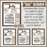CFM D&C Family Bulletin Board Kit + FAUX Sheets {JAN-DEC 2021; neutrals} ANNUAL BUNDLE PRINTABLE