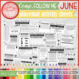 CFM D&C Placemat Activity Sheets {ANNUAL BUNDLE} PRINTABLE