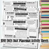 CFM D&C Placemat Activity Sheets {ANNUAL BUNDLE} PRINTABLE