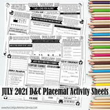 CFM D&C Placemat Activity Sheets {ANNUAL BUNDLE} PRINTABLE