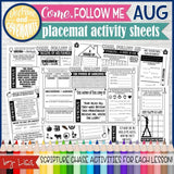 CFM D&C Placemat Activity Sheets {ANNUAL BUNDLE} PRINTABLE