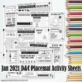 CFM D&C Placemat Activity Sheets {ANNUAL BUNDLE} PRINTABLE