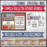 CFM Family Bulletin Board Kit BUNDLE {JULY-DEC}