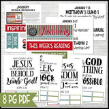 PRE-ORDER BUNDLE: CFM Family Bulletin Board Kit {ANNUAL: JAN-DEC}-My Computer is My Canvas