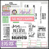 Come Follow Me Family Bulletin Board Kit {APRIL} PRINTABLE-My Computer is My Canvas