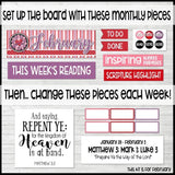 Come Follow Me Family Bulletin Board Kit {FEBRUARY} PRINTABLE-My Computer is My Canvas