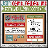 Come Follow Me Family Bulletin Board Kit {JANUARY} PRINTABLE-My Computer is My Canvas