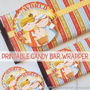 CHRISTMAS {Nativity} Candy Bar Wrapper PRINTABLE-My Computer is My Canvas