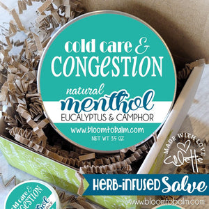 COLD & CONGESTION {Menthol} Salve