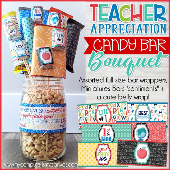 Candy Bar Bouquet {TEACHER APPRECIATION} Printable