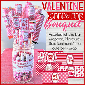 Candy Bar Bouquet {VALENTINE'S DAY} Printable