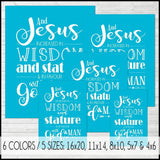 Children & Youth {LUKE 2:52} Scripture Art PRINTABLE