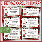 Christmas Carol Pictionary Game PRINTABLE-My Computer is My Canvas