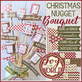Christmas Nugget Bouquet {Christ-Centered} PRINTABLE-My Computer is My Canvas