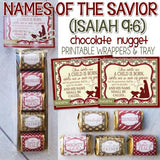 Christmas Nugget Wrappers {Names of the Savior} PRINTABLE-My Computer is My Canvas