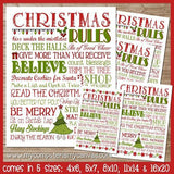 Christmas Rules Subway Art PRINTABLE-My Computer is My Canvas
