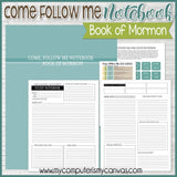 Come Follow Me NOTEBOOK {Book of Mormon} PRINTABLE