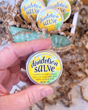 DANDELION Salve {Discounted 5-Pack} HALF OZ TINS