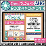 DISCOUNTED 2024 CFM Book of Mormon Family Bulletin Board Kit JAN-DEC {PRINTABLE}