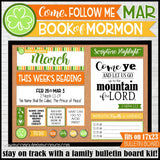 DISCOUNTED 2024 CFM Book of Mormon Family Bulletin Board Kit JAN-DEC {PRINTABLE}