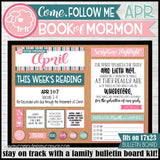 DISCOUNTED 2024 CFM Book of Mormon Family Bulletin Board Kit JAN-DEC {PRINTABLE}