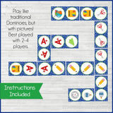 DOMINOES Game {Back to School Edition} PRINTABLE-My Computer is My Canvas