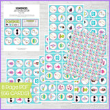DOMINOES Game {Just for Girls} PRINTABLE-My Computer is My Canvas