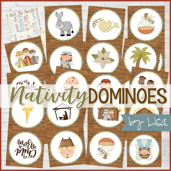 DOMINOES Game {Nativity} PRINTABLE-My Computer is My Canvas