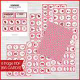 DOMINOES Game {Valentine's Day} PRINTABLE-My Computer is My Canvas