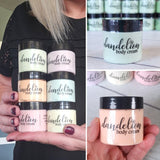 Dandelion BODY CREAM {2 oz TRAVEL BUNDLE of 6} in Organza Bag